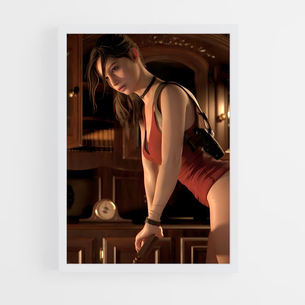Poster Claire en Rouge – affiche Resident Evil (vue 3)